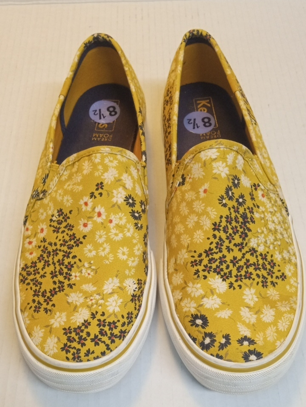 Keds Yellow Floral Canvas Slip-On Mules